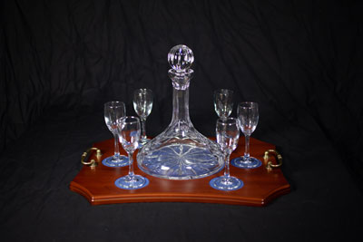 Port Decanter on Tray